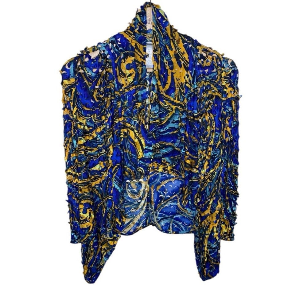 ALBERTO MAKALI Shredded Asymmetrical Top